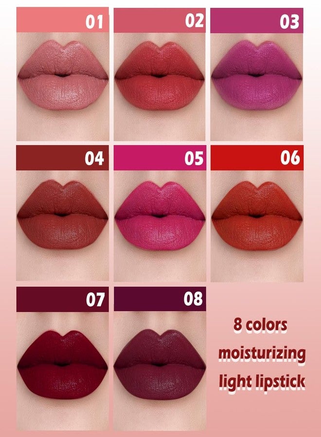 QIDSTERS Matte Lipstick Crayon for Women, Cherry Red Lip Stick Pencil 24 Hour Long Lasting Waterproof, Non-Drying Hydrating Formula Lip Gloss Makeup, Vegan & Cruelty-Free, 07 - Image 3